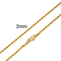 COLAR CORRENTE TORCIDA INOX PRIME