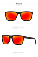 Óculos de Sol Polarizado BARCUR Classic Sport Rectangle UV400