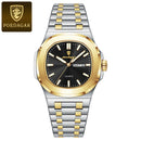 POEDAGAR Relógio Masculino Quadrado Premium