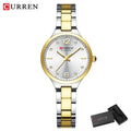 CURREN Relógio Feminino Elegante Minimalista