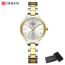 CURREN Relógio Feminino Elegante Minimalista