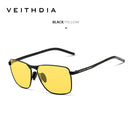 Óculos de Sol Polarizado Veithdia V2462 Classic Rectangle UV400