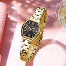 CURREN Fashionable Barrel-Shaped Simple Elegant Quartz Watch Women's Elastic Band Retro Women's Watch