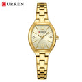 CURREN Fashionable Barrel-Shaped Simple Elegant Quartz Watch Women's Elastic Band Retro Women's Watch