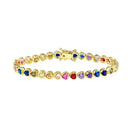 PULSEIRA TENNIS EM ZIRCÔNIA – GOLD CLASSIC