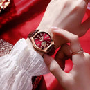 POEDAGAR Relógio Feminino Elegante com Pulseira Clássica