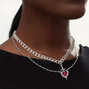 COLAR CORAÇÃO MULTICAMADAS ELEGANCE