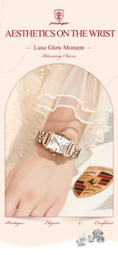 POEDAGAR Relógio Feminino Elegante Design Exclusivo