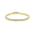 PULSEIRA TENNIS EM ZIRCÔNIA – GOLD CLASSIC