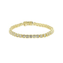 PULSEIRA TENNIS EM ZIRCÔNIA – GOLD CLASSIC