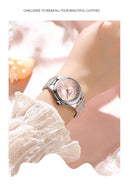CURREN Relógio Feminino Elegante Luminoso