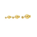 CONJUNTO DE BRINCOS STAR LUXE   (3 PEÇAS)