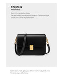 BOLSA DE COURO LUMINA SQUARE