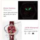 POEDAGAR Relógio Feminino Elegante com Pulseira Clássica
