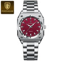 POEDAGAR Relógio Feminino Elegante Retangular Luminoso luxo