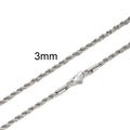 COLAR CORRENTE TORCIDA INOX PRIME