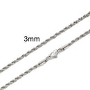 COLAR CORRENTE TORCIDA INOX PRIME