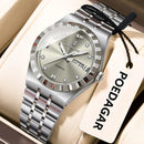 POEDAGAR Luxury Original Ladies Watch Luminous Waterproof Week Date Woman Wristwatch Stainless Steel Women Quartz Watches Female