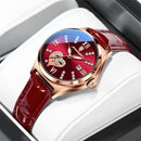 POEDAGAR Relógio Feminino Elegante com Pulseira Clássica