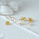 CONJUNTO DE BRINCOS STAR LUXE   (3 PEÇAS)
