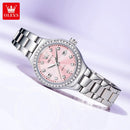OLEVS Relógio Feminino Elegante Luminoso com Calendário