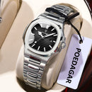 POEDAGAR Original Quartz Women Watch Stainless Steel Waterproof Luminous Ladies Watch Date Fashion Elegant Woman’s Watches Reloj