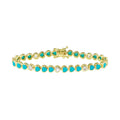 PULSEIRA TENNIS EM ZIRCÔNIA – GOLD CLASSIC