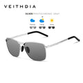 Óculos de Sol Polarizado Veithdia V2462 Classic Rectangle UV400
