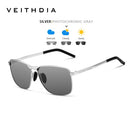 Óculos de Sol Polarizado Veithdia V2462 Classic Rectangle UV400