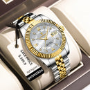 Relógio Masculino Auron Steel Flow POEDAGAR Classic Luxury